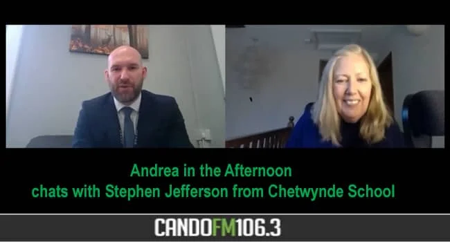 Andrea in the Afternoon chats with Stephen Jefferson Chetwyne School