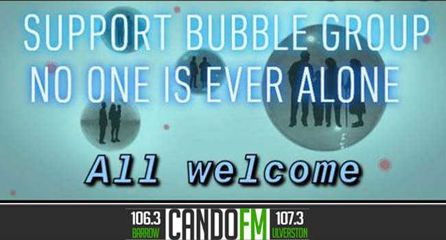 Andrea with guest Jason Clark, Support Bubble