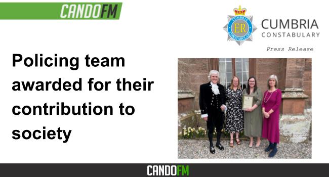 Policing team awarded for their contribution to society