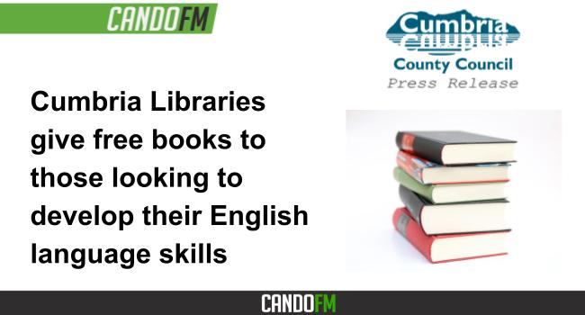 Cumbria Libraries give free books to those looking to develop their English language skills