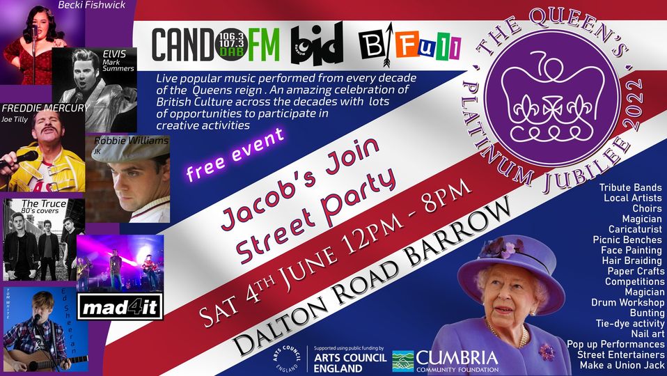 Her Majesty, the Queen’s Platinum Jubilee Event  – Saturday 4th June 12-8pm