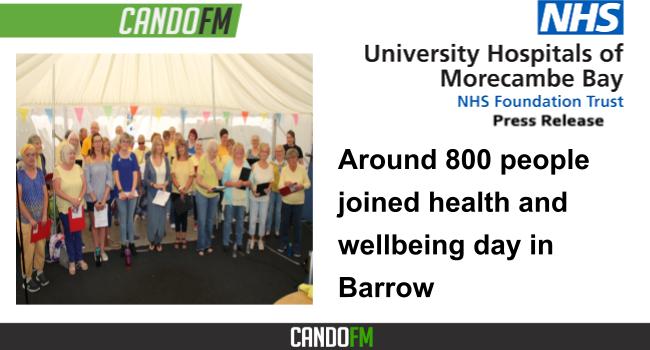 Around 800 people joined health and wellbeing day in Barrow