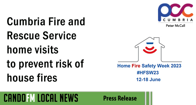 Cumbria Fire and Rescue Service home visits to prevent risk of house fires
