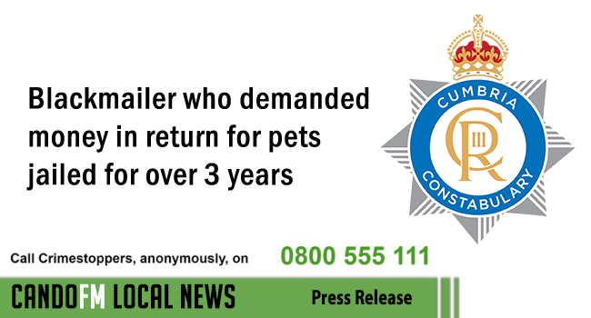 Blackmailer who demanded money in return for pets jailed for over 3 years