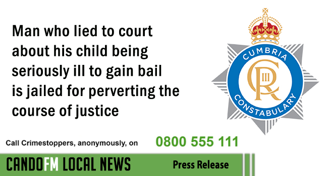 Man who lied to court about his child being seriously ill to gain bail is jailed for perverting the course of justice