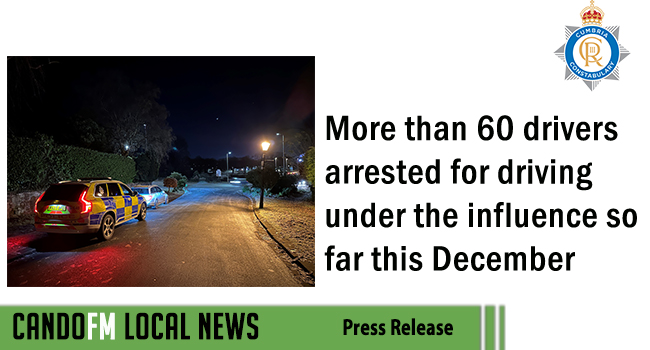 More than 60 drivers arrested for driving under the influence so far this December