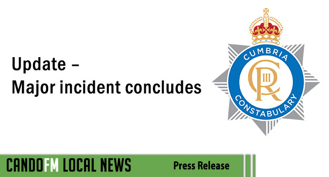 Update – Major incident concludes