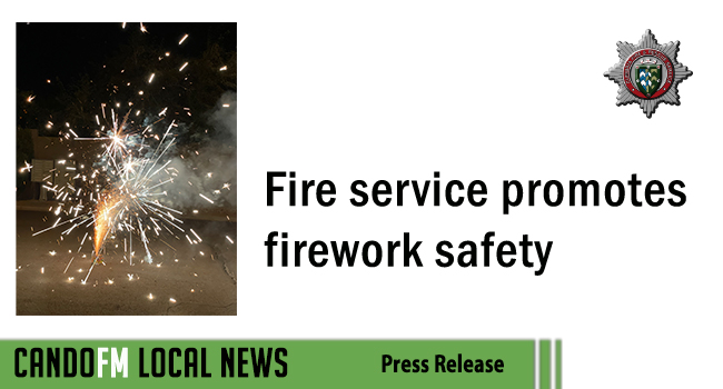 Fire service promotes firework safety