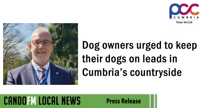 Dog owners urged to keep their dogs on leads in Cumbria’s countryside
