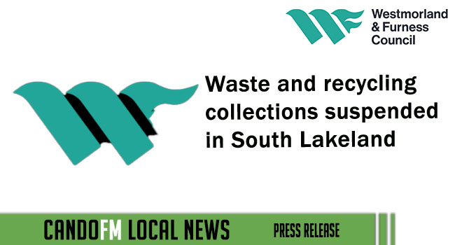 Waste and recycling collections suspended in South Lakeland