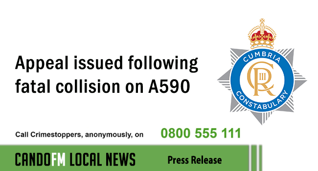 Appeal issued following fatal collision on A590