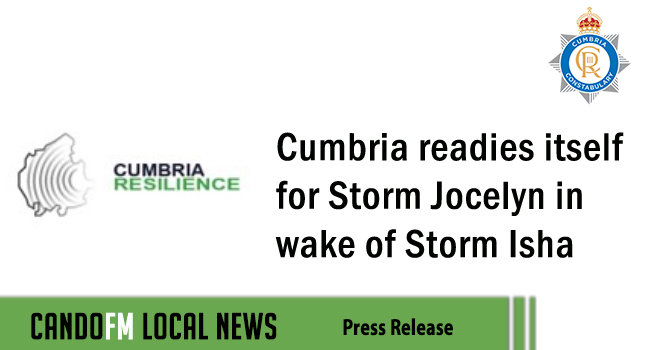 Cumbria readies itself for Storm Jocelyn in wake of Storm Isha