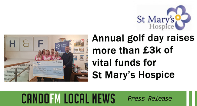 Annual golf day raises more than £3k of vital funds for St Mary’s Hospice