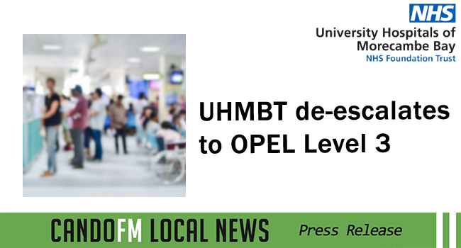 UHMBT de-escalates to OPEL Level 3