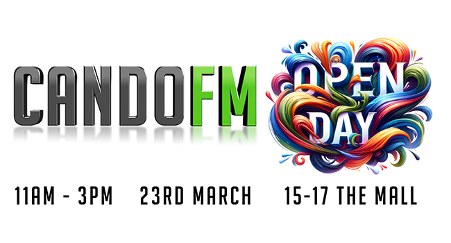 CandoFM invites you to our new studio, Open Day, on Saturday, March 23rd, from 11am to 3pm.