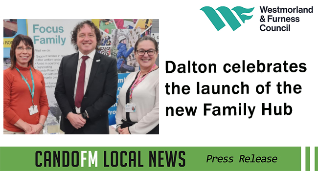 Dalton celebrates the launch of the new Family Hub