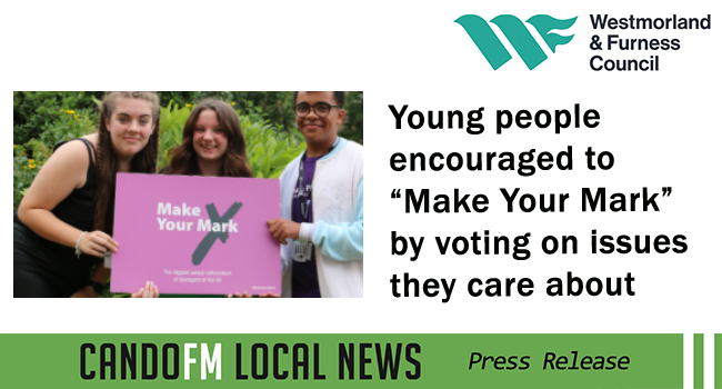 Young people encouraged to “Make Your Mark” by voting on issues they care about