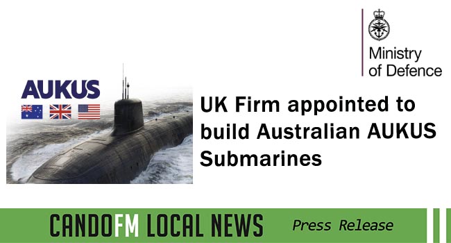 UK Firm appointed to build Australian AUKUS Submarines