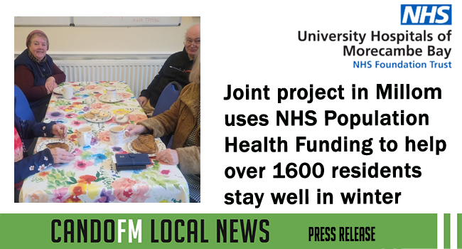 Joint project in Millom uses NHS Population Health Funding to help over 1600 residents stay well in winter