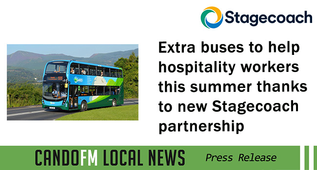 Extra buses to help hospitality workers this summer thanks to new Stagecoach partnership