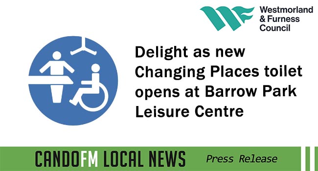 Delight as new Changing Places toilet opens at Barrow Park Leisure Centre