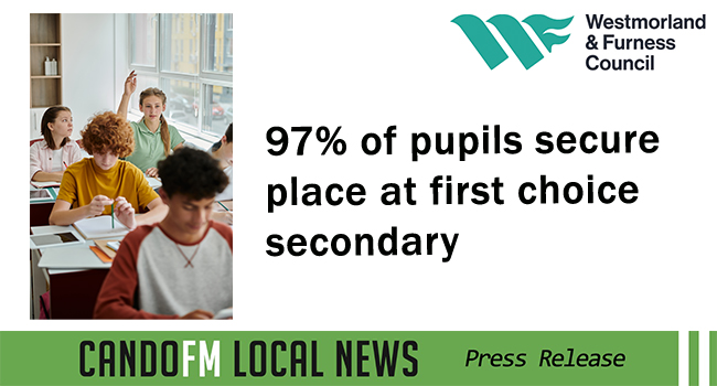 97 per cent of pupils secure place at first choice secondary
