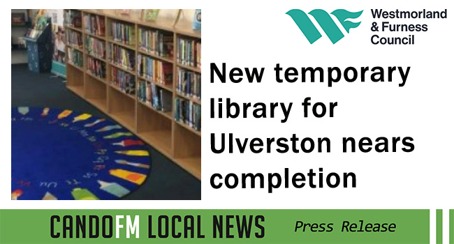 New temporary library for Ulverston nears completion