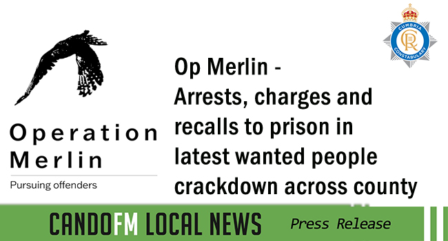 Op Merlin – Arrests, charges and recalls to prison in latest wanted people crackdown across county