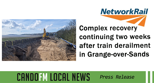 Complex recovery continuing two weeks after train derailment in Grange-over-Sands