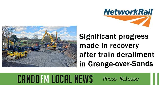 Significant progress made in recovery after train derailment in Grange-over-Sands