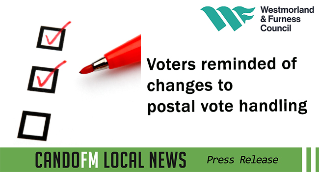 Voters reminded of changes to postal vote handling