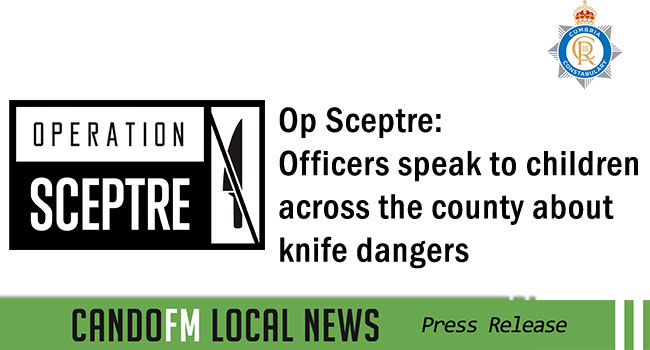 Op Sceptre: Officers speak to children across the county about knife dangers