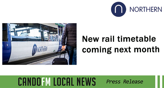 New rail timetable coming next month