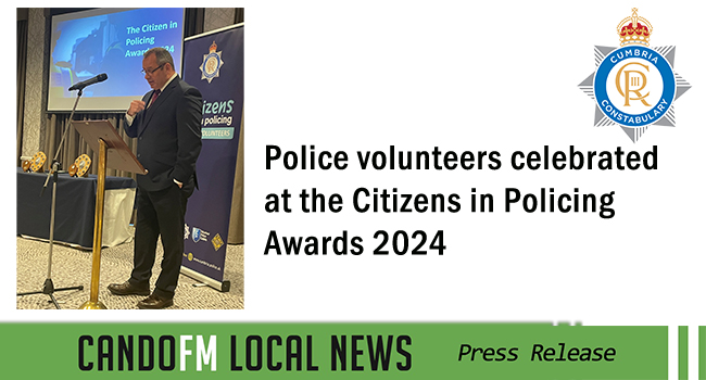 Police volunteers celebrated at the Citizens in Policing Awards 2024