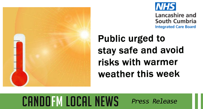 Public urged to stay safe and avoid risks with warmer weather this week