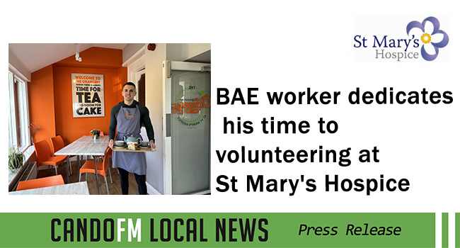 BAE worker dedicates his time to volunteering at St Mary’s Hospice