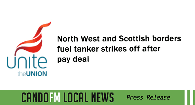 North West and Scottish borders fuel tanker strikes off after pay deal