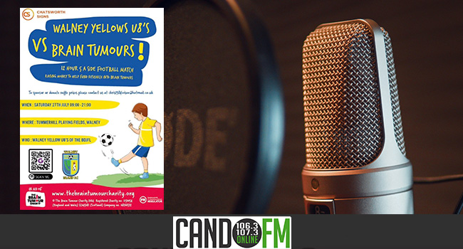Catch up…. Drivetime with Callum MacWhannel and guest Chris Ivison Walney Yellows under 8’s vs Brain Tumour 16 Jul 24