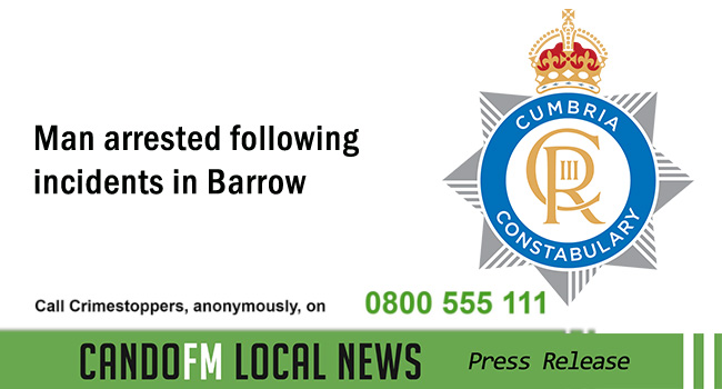 Man arrested following incidents in Barrow