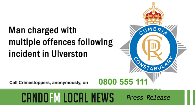 Man charged with multiple offences following incident in Ulverston