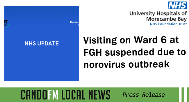 Visiting on Ward 6 at FGH suspended due to norovirus outbreak