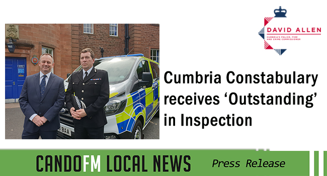 Cumbria Constabulary receives ‘Outstanding’ in Inspection