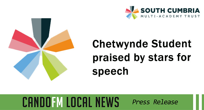 Chetwynde Student praised by stars for speech