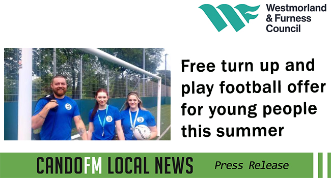 Free turn up and play football offer for young people this summer