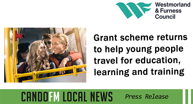 Grant scheme returns to help young people travel for education, learning and training