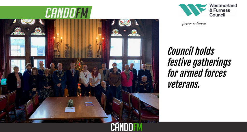 Council holds festive gatherings for armed forces veterans.