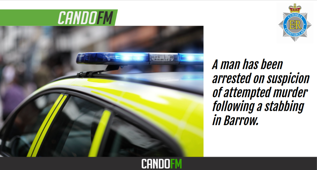 A man has been arrested on suspicion of attempted murder following a stabbing in Barrow.